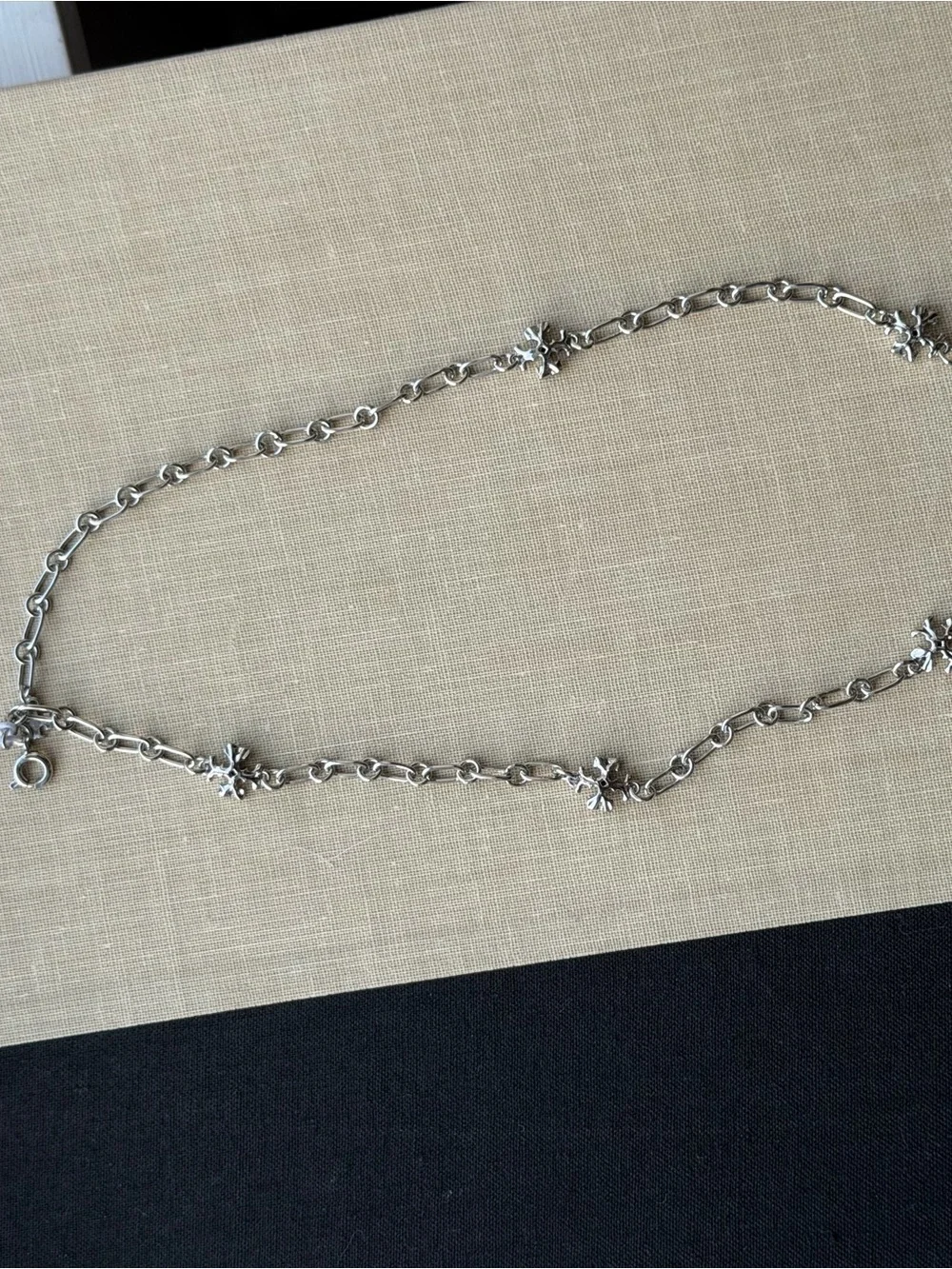 Tory Burch Silver Link Necklace